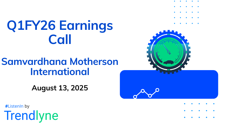 Samvardhana Motherson International Results Earnings Call for Q1FY26