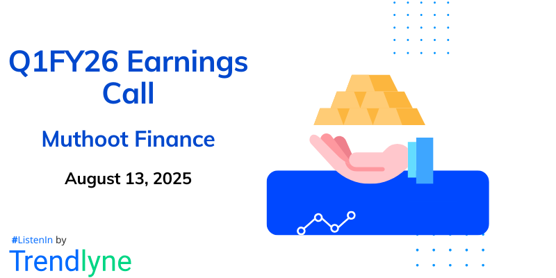 Muthoot Finance Results Earnings Call for Q1FY26