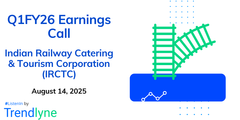 Indian Railway Catering & Tourism Corporation Results Earnings Call for Q1FY26
