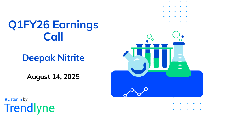 Deepak Nitrite Results Earnings Call for Q1FY26