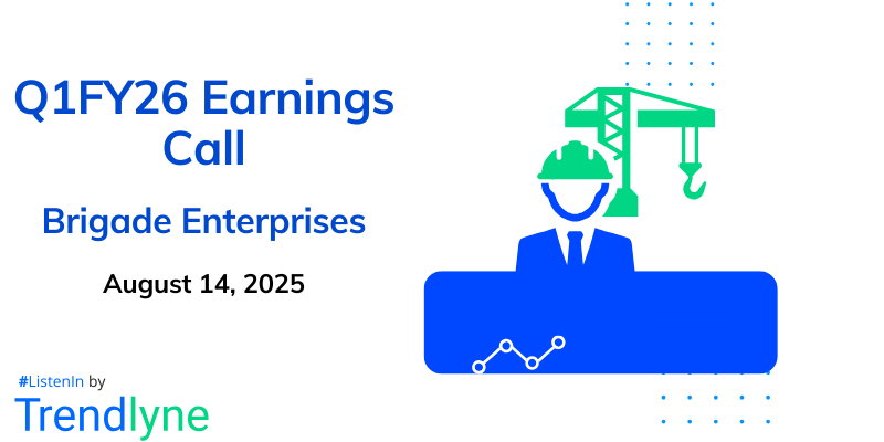 Brigade Enterprises Results Earnings Call for Q1FY26