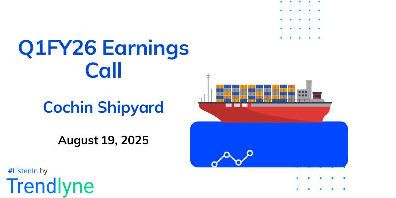 Cochin Shipyard Results Earnings Call for Q1FY26