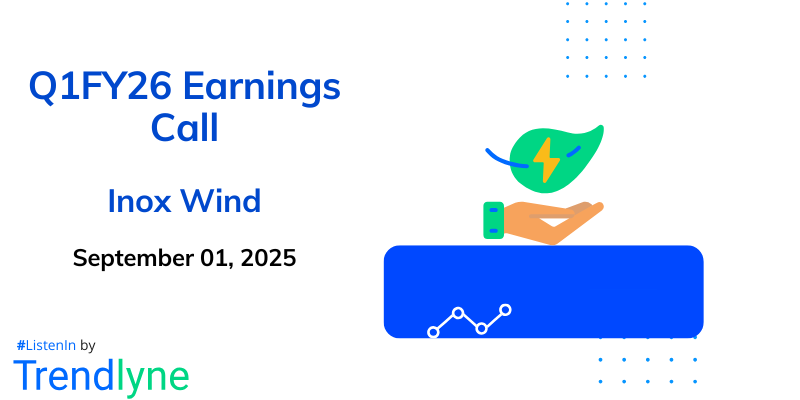 Inox Wind Results Earnings Call for Q1FY26