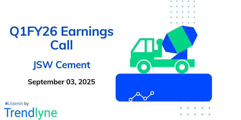 JSW Cement Results Earnings Call for Q1FY26