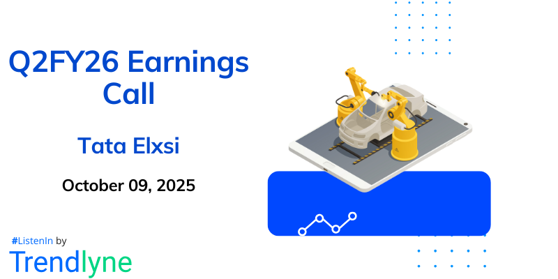 Tata Elxsi Results Earnings Call for Q2FY26