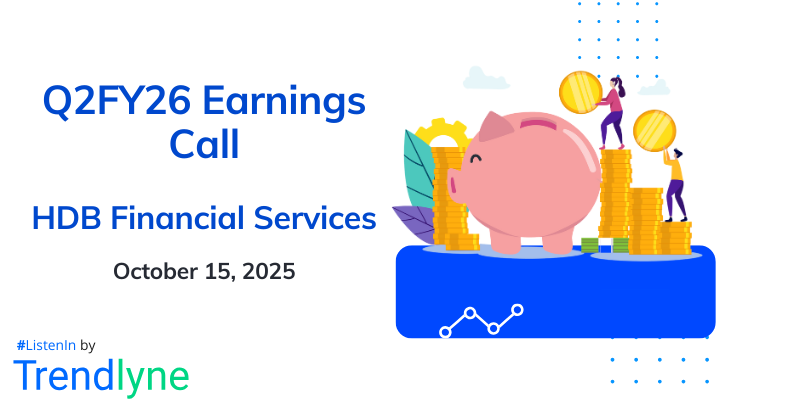 HDB Financial Services Results Earnings Call for Q2FY26