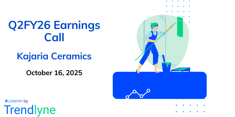 Kajaria Ceramics Results Earnings Call for Q2FY26