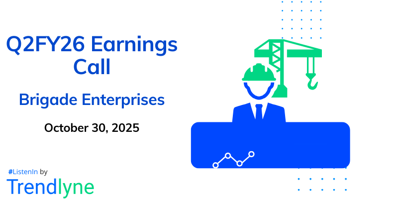Brigade Enterprises Results Earnings Call for Q2FY26