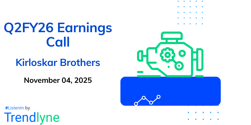 Kirloskar Brothers Results Earnings Call for Q2FY26