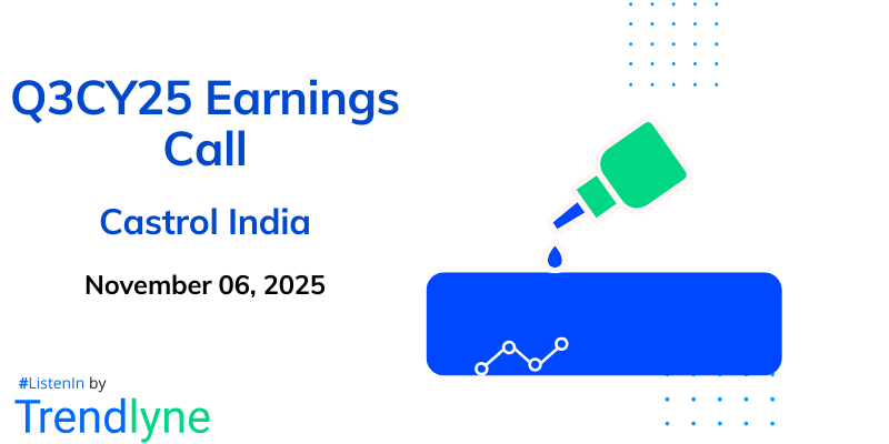 Castrol India Results Earnings Call for Q3CY25