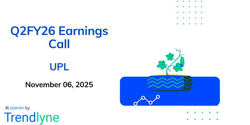 UPL Ltd. Results Earnings Call for Q2FY26