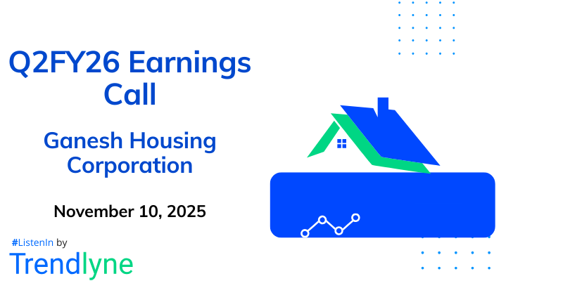 Ganesh Housing Results Earnings Call for Q2FY26