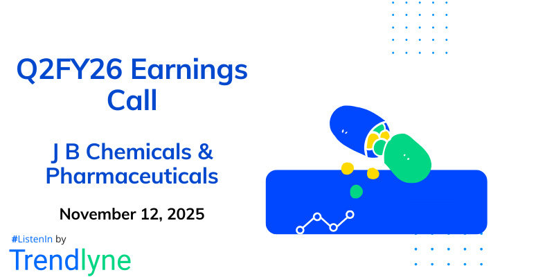 J B Chemicals & Pharmaceuticals Results Earnings Call for Q2FY26