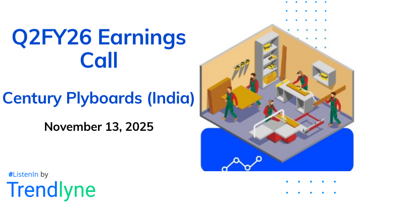Century Plyboards (India) Results Earnings Call for Q2FY26