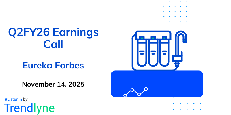 Eureka Forbes Results Earnings Call for Q2FY26