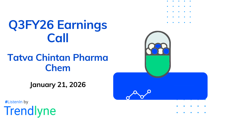 Tatva Chintan Pharma Chem Results Earnings Call for Q3FY26