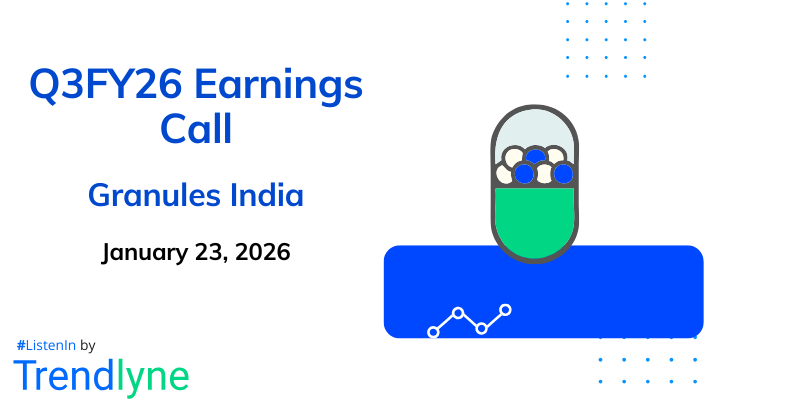 Granules India Results Earnings Call for Q3FY26