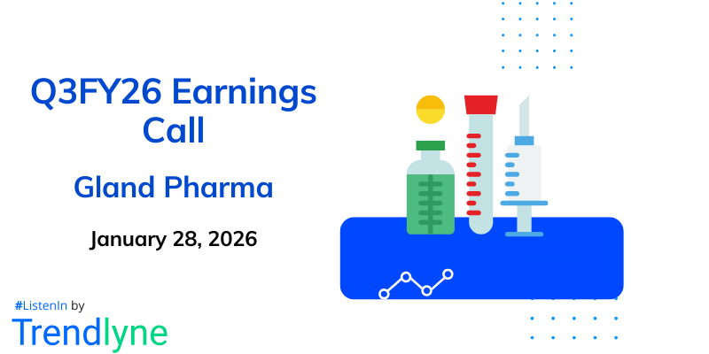 Gland Pharma Ltd. Results Earnings Call for Q3FY26