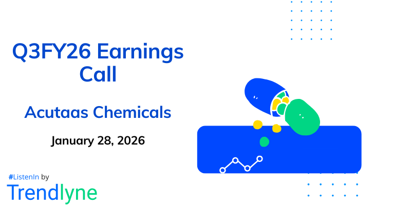 Acutaas Chemicals Results Earnings Call for Q3FY26