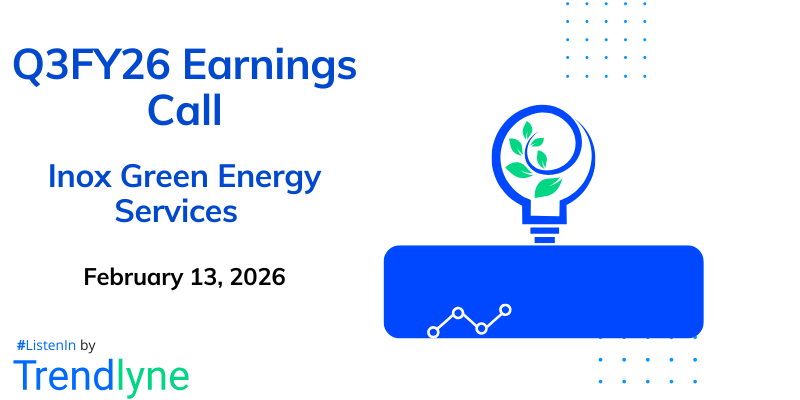 Inox Green Energy Services Results Earnings Call for Q3FY26