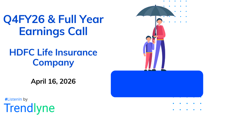 HDFC Life Insurance Company Results Earnings Call for Q4FY26 & Full Year