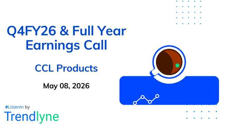 CCL Products India Results Earnings Call for Q4FY26 & Full Year
