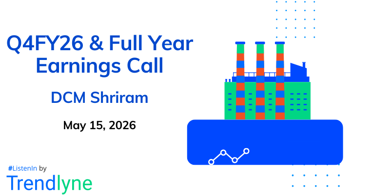 DCM Shriram Results Earnings Call for Q4FY26 & Full Year