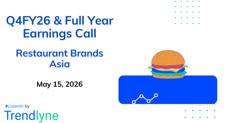 Restaurant Brands Asia Results Earnings Call for Q4FY26 & Full Year