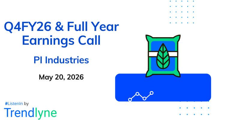PI Industries Results Earnings Call for Q4FY26 & Full Year