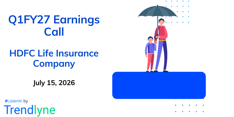 HDFC Life Insurance Company Results Earnings Call for Q1FY27
