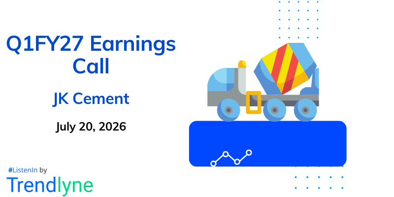 JK Cement Results Earnings Call for Q1FY27