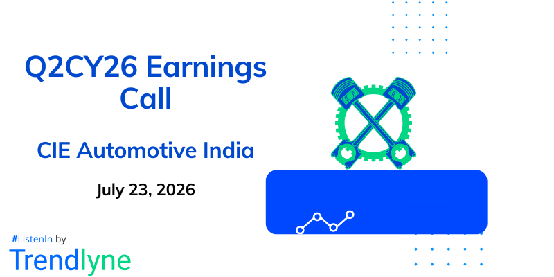 CIE Automotive India Results Earnings Call for Q2CY26