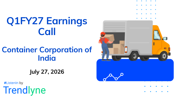 Container Corporation of India Results Earnings Call for Q1FY27