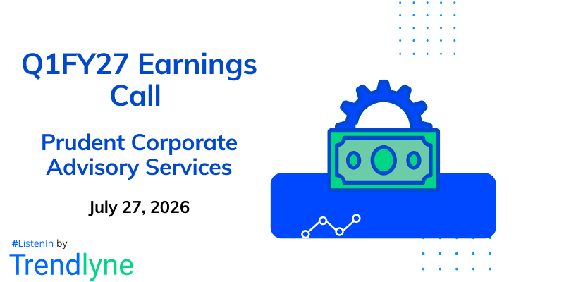 Prudent Corporate Advisory Services Results Earnings Call for Q1FY27