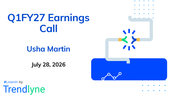 Usha Martin Results Earnings Call for Q1FY27