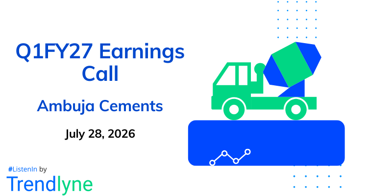 Ambuja Cements Results Earnings Call for Q1FY27