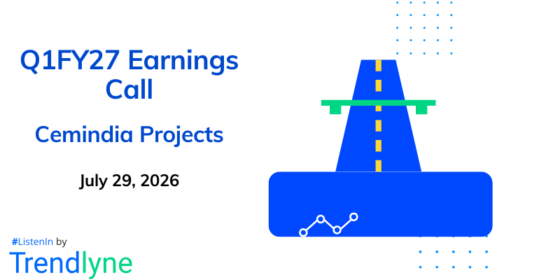 Cemindia Projects Results Earnings Call for Q1FY27
