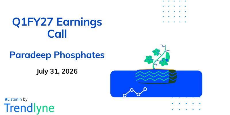 Paradeep Phosphates Results Earnings Call for Q1FY27