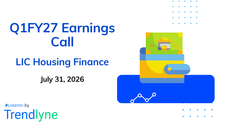 LIC Housing Finance Results Earnings Call for Q1FY27