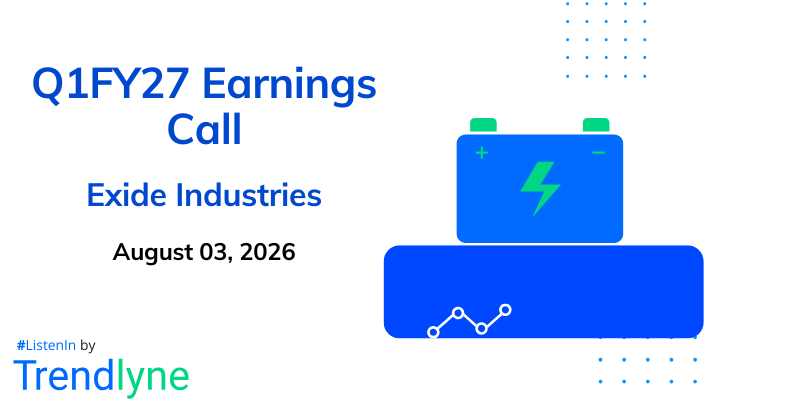 Exide Industries Results Earnings Call for Q1FY27