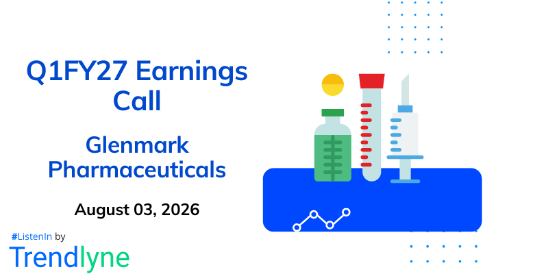 Glenmark Pharmaceuticals Results Earnings Call for Q1FY27