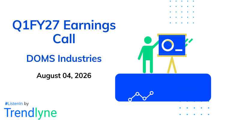 DOMS Industries Results Earnings Call for Q1FY27