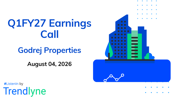 Godrej Properties Results Earnings Call for Q1FY27