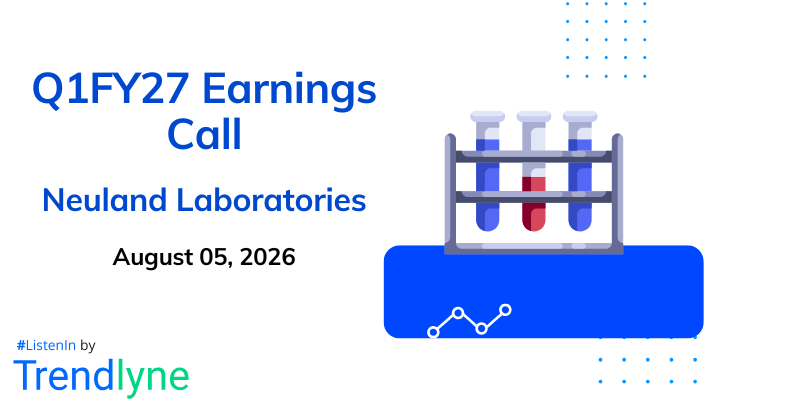 Neuland Laboratories Results Earnings Call for Q1FY27