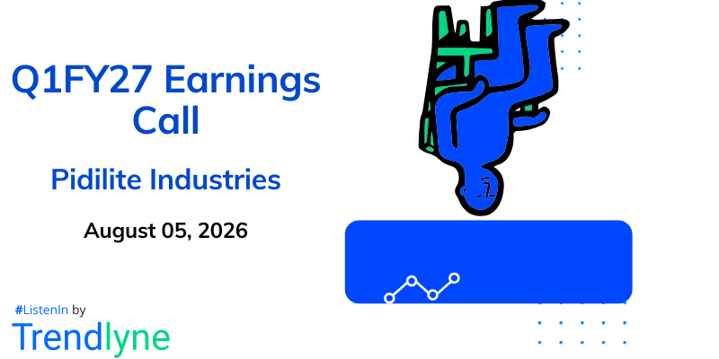 Pidilite Industries Results Earnings Call for Q1FY27