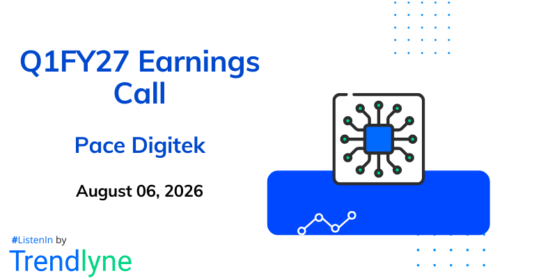 Pace Digitek Results Earnings Call for Q1FY27