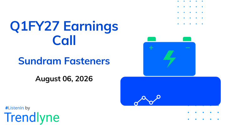 Sundram Fasteners Results Earnings Call for Q1FY27