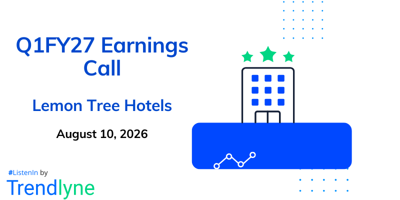 Lemon Tree Hotels Results Earnings Call for Q1FY27