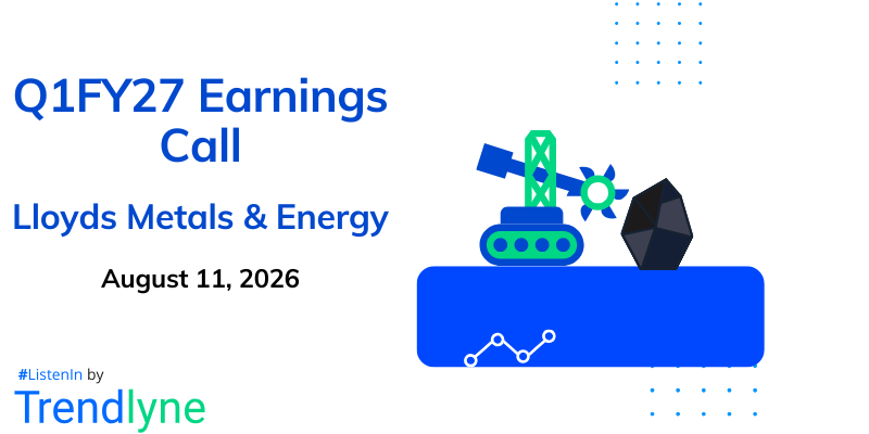 Lloyds Metals & Energy Results Earnings Call for Q1FY27