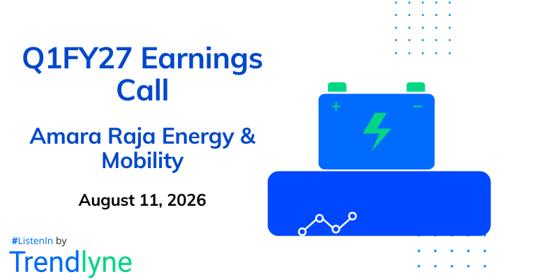 Amara Raja Energy & Mobility Results Earnings Call for Q1FY27